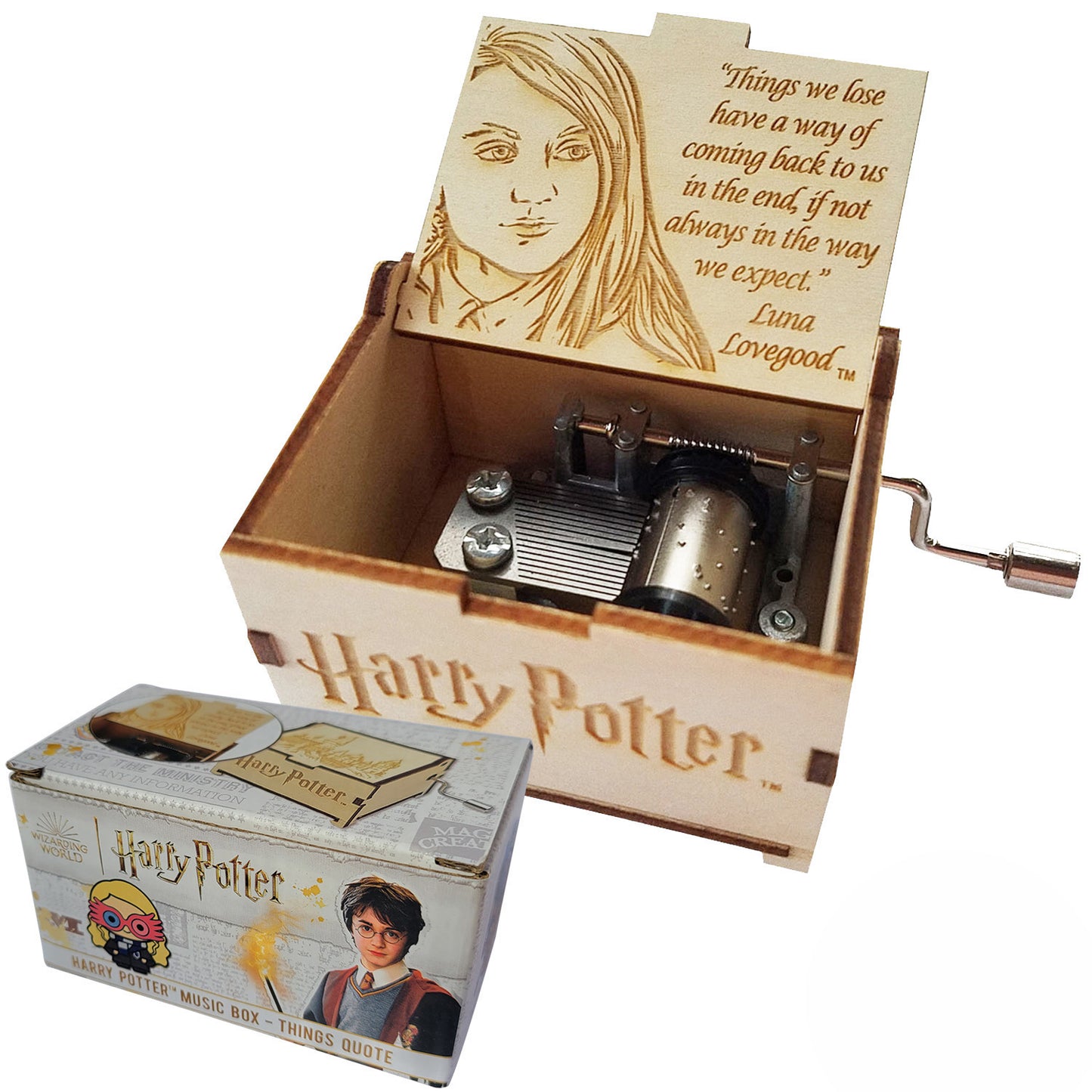 Harry Potter Mini Music Box with Movies Hedwig's Theme, Gifts for Women, Men, Birthday, Christmas, Mother’s Day, Anniversary