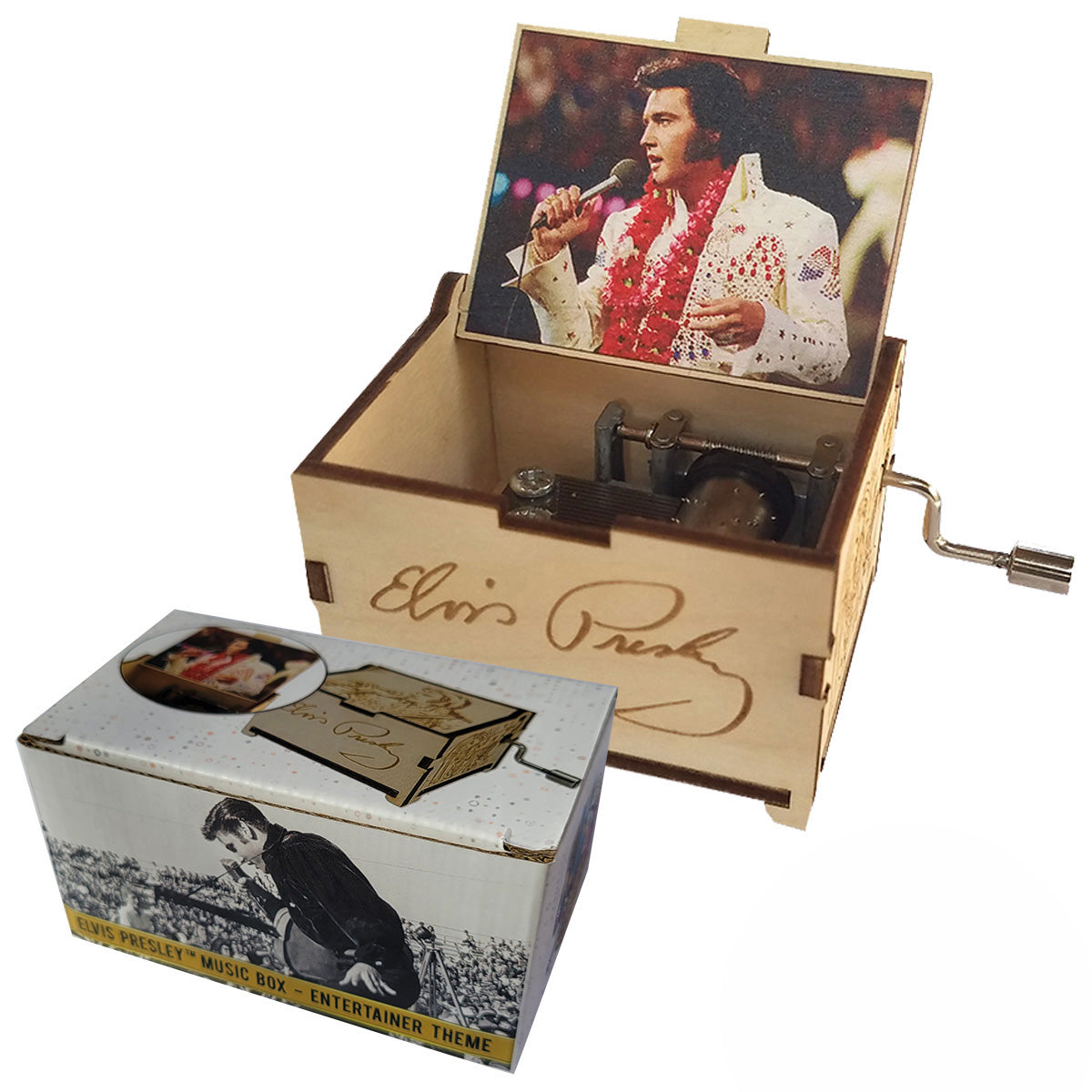 Elvis Presley Mini Music Box with song "Can’t Help Falling In Love", Gifts for Women, Men, Birthday, Christmas, Mother’s Day, Anniversary