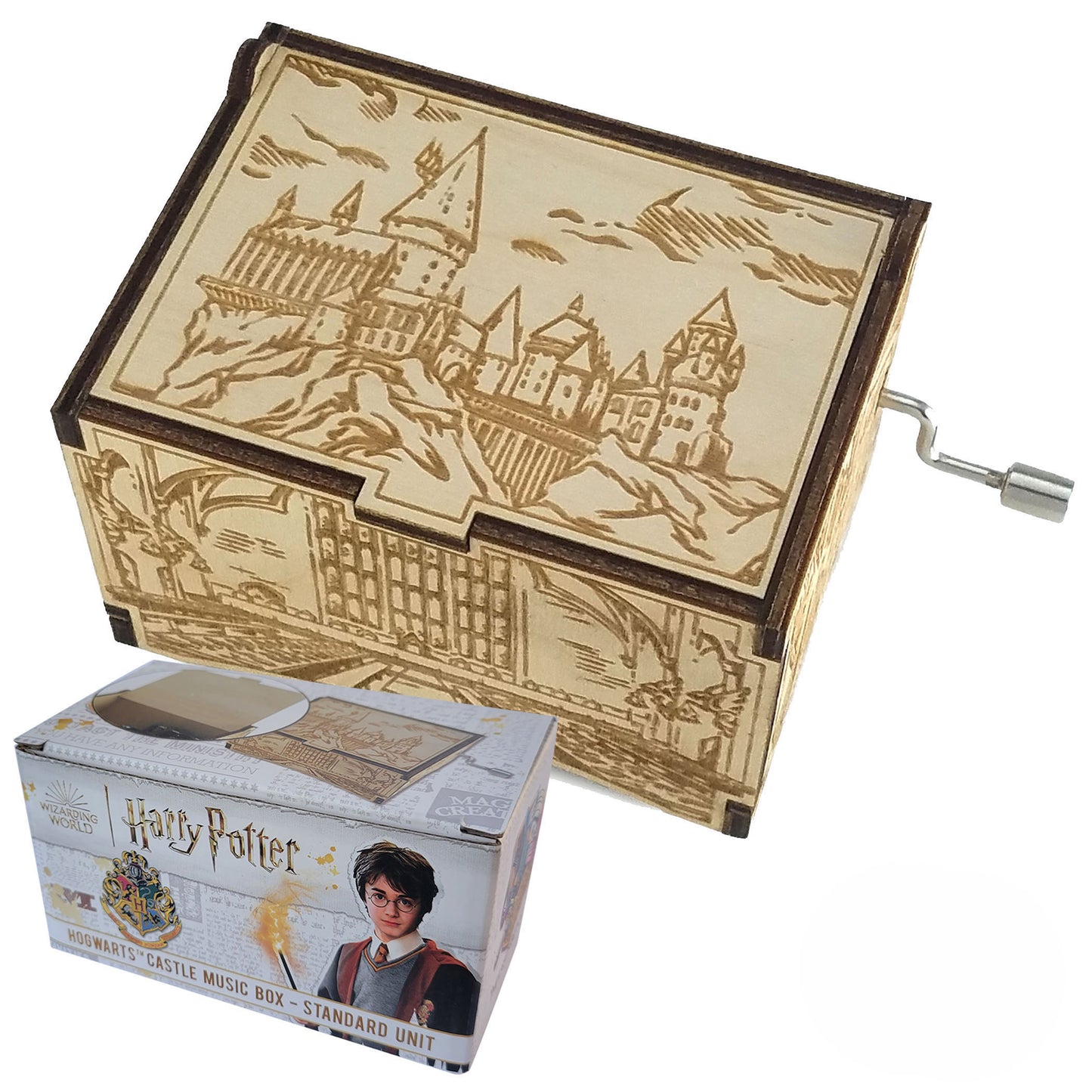 Hogwarts Castle, Harry Potter Music Box with Movies Hedwig's Theme, Gifts for Women, Men, Birthday, Christmas, Mother’s Day, Anniversary