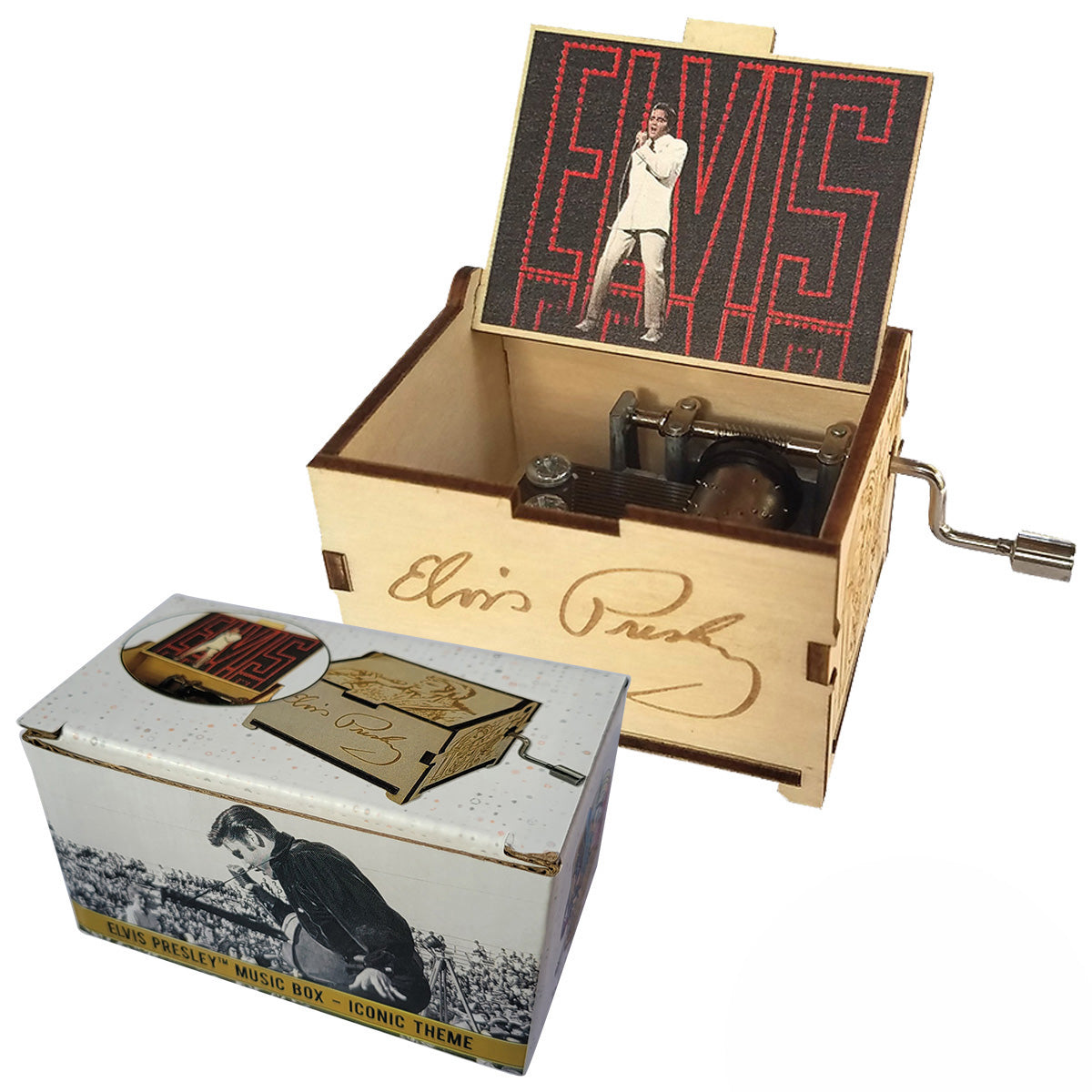Elvis Presley Mini Music Box with song "Can’t Help Falling In Love", Gifts for Women, Men, Birthday, Christmas, Mother’s Day, Anniversary