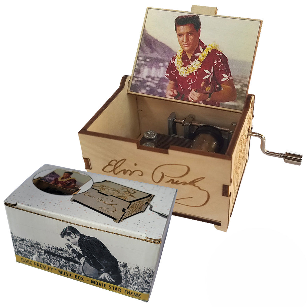 Elvis Presley Mini Music Box with song "Can’t Help Falling In Love", Gifts for Women, Men, Birthday, Christmas, Mother’s Day, Anniversary