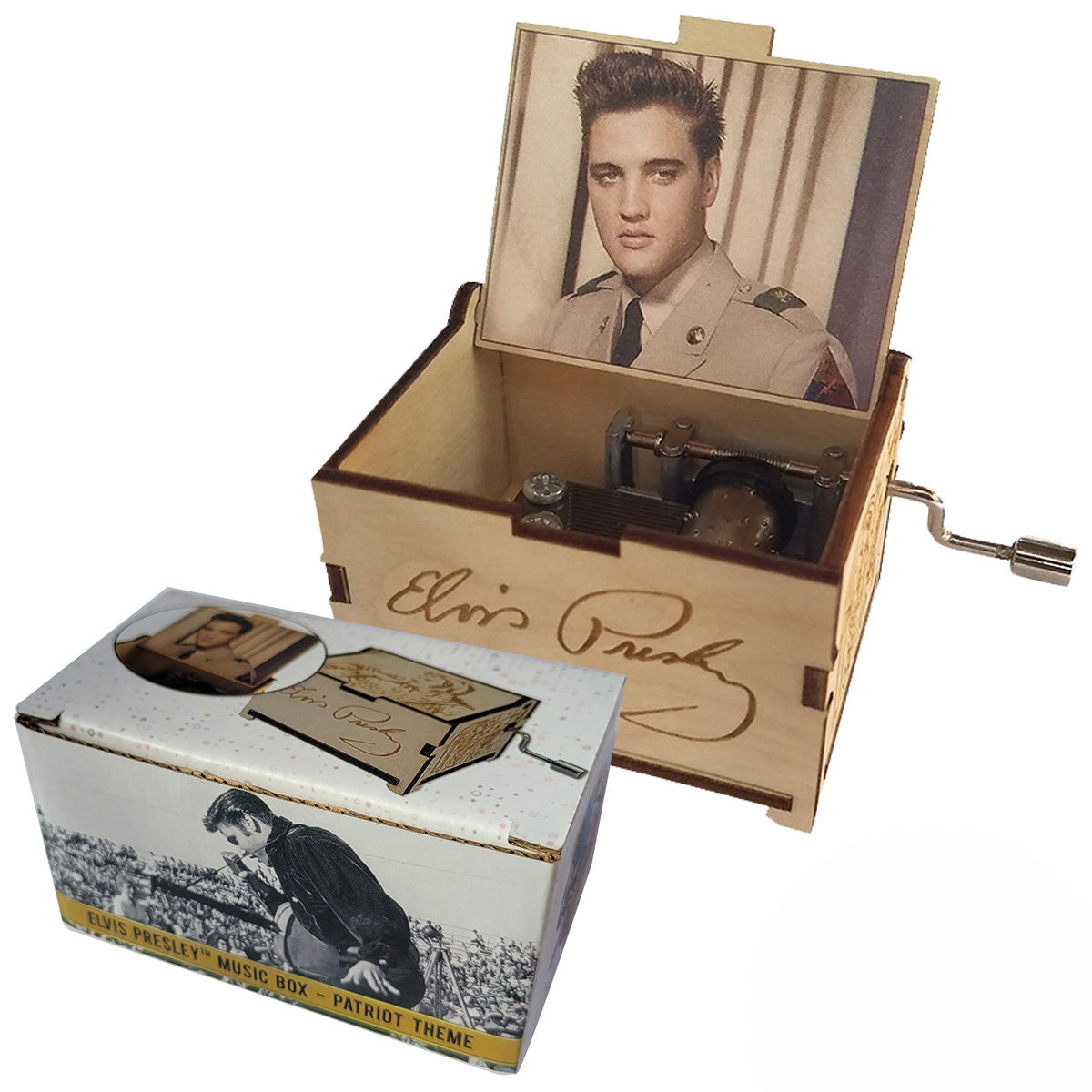 Elvis Presley Mini Music Box with song "Can’t Help Falling In Love", Gifts for Women, Men, Birthday, Christmas, Mother’s Day, Anniversary