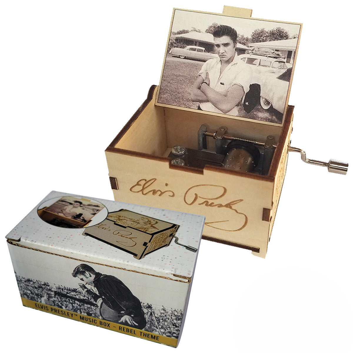Elvis Presley Mini Music Box with song "Can’t Help Falling In Love", Gifts for Women, Men, Birthday, Christmas, Mother’s Day, Anniversary