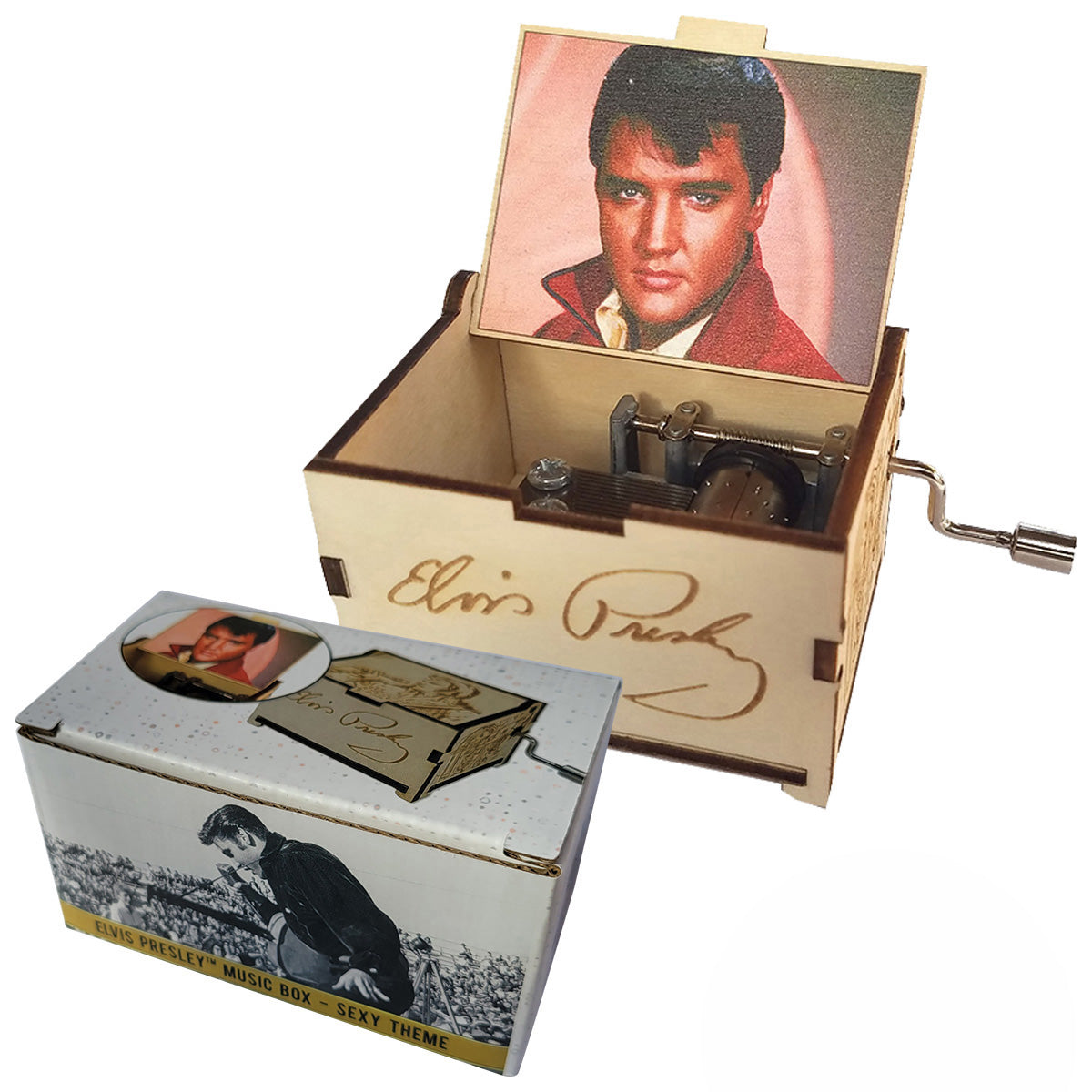 Elvis Presley Mini Music Box with song "Can’t Help Falling In Love", Gifts for Women, Men, Birthday, Christmas, Mother’s Day, Anniversary