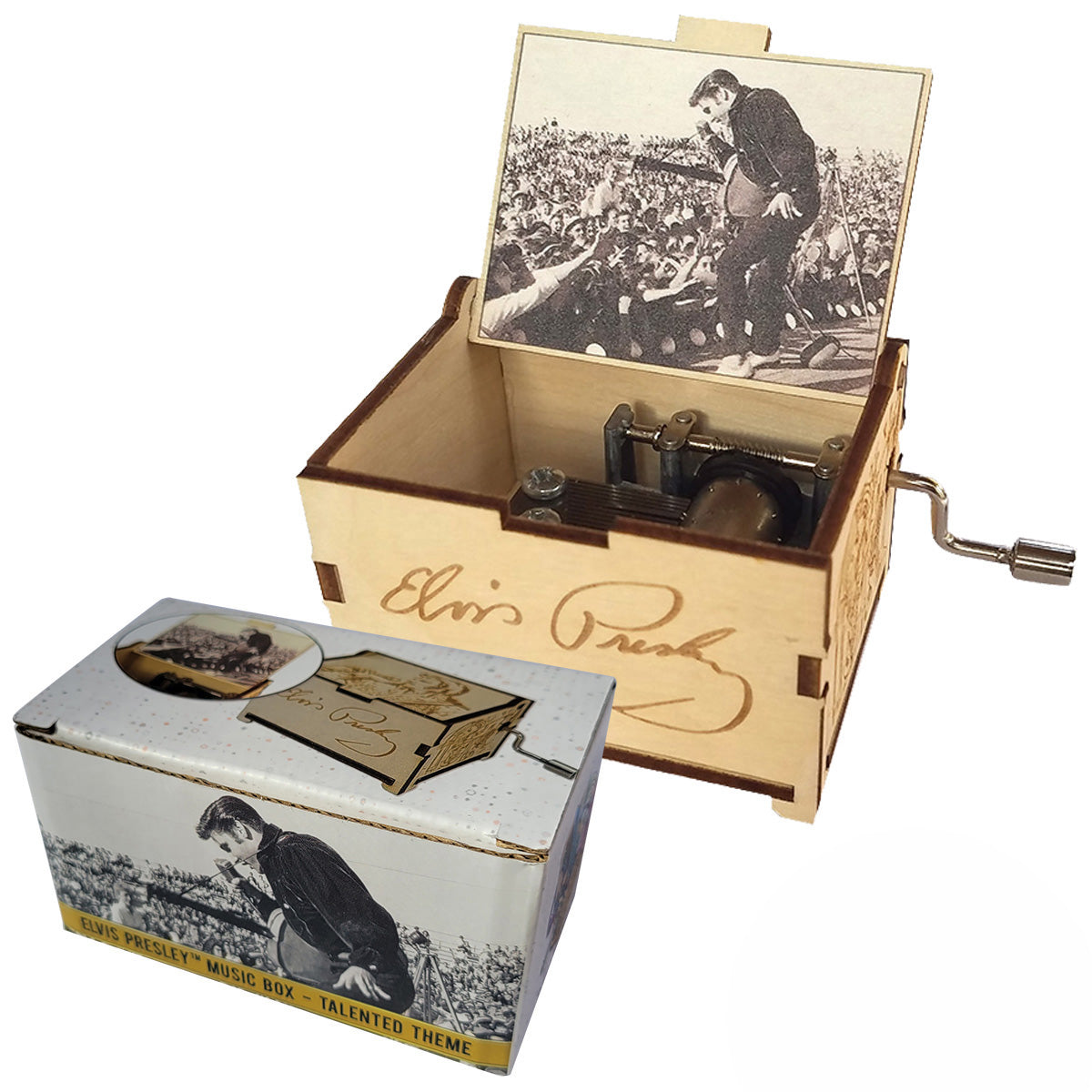 Elvis Presley Mini Music Box with song "Can’t Help Falling In Love", Gifts for Women, Men, Birthday, Christmas, Mother’s Day, Anniversary
