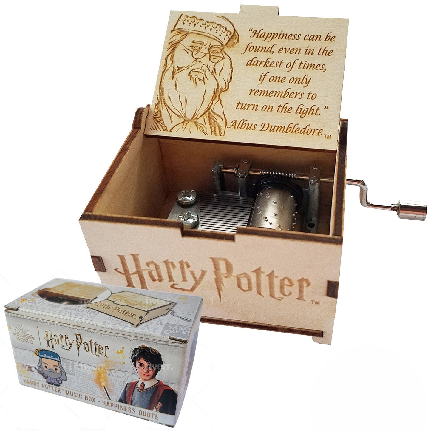 Harry Potter Mini Music Box with Movies Hedwig's Theme, Gifts for Women, Men, Birthday, Christmas, Mother’s Day, Anniversary