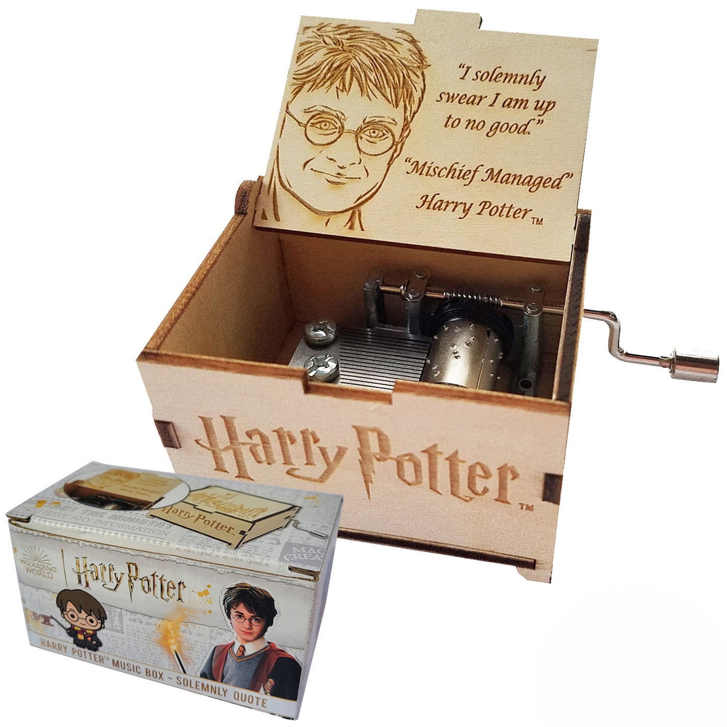 Harry Potter Mini Music Box with Movies Hedwig's Theme, Gifts for Women, Men, Birthday, Christmas, Mother’s Day, Anniversary