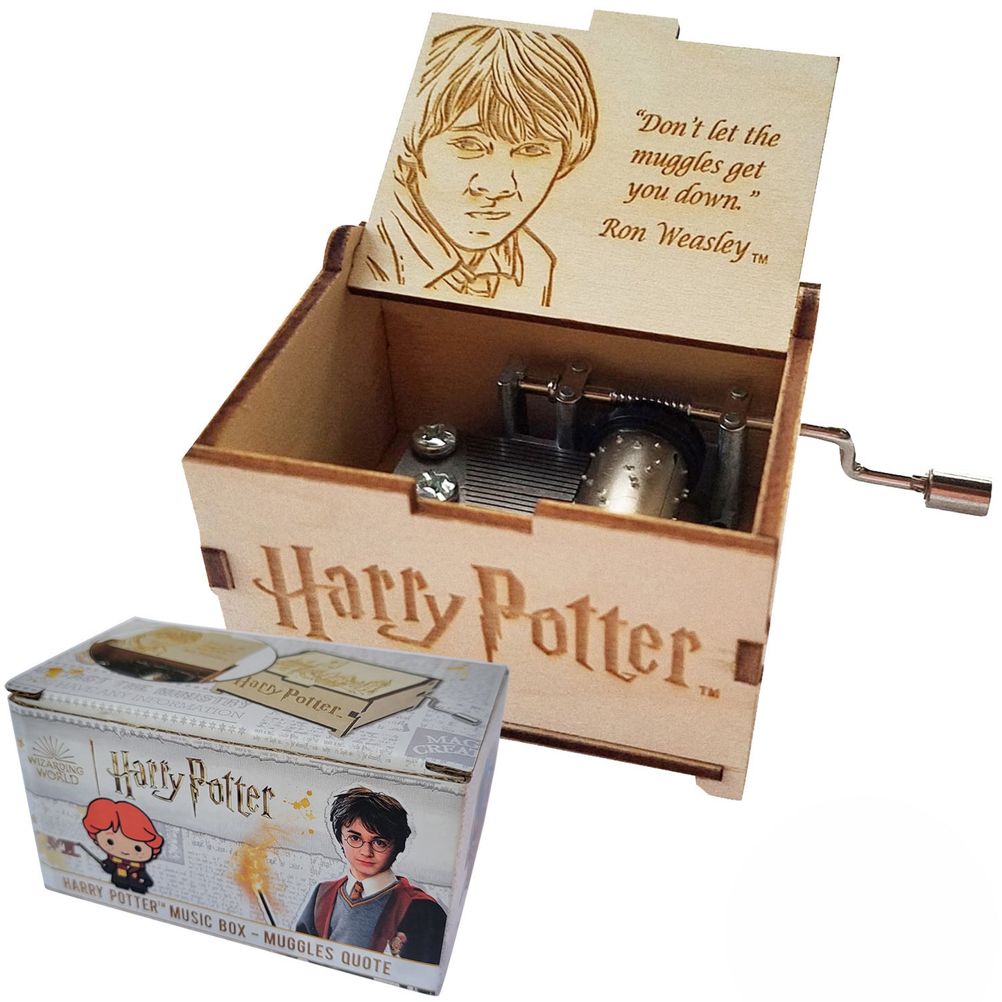 Harry Potter Mini Music Box with Movies Hedwig's Theme, Gifts for Women, Men, Birthday, Christmas, Mother’s Day, Anniversary