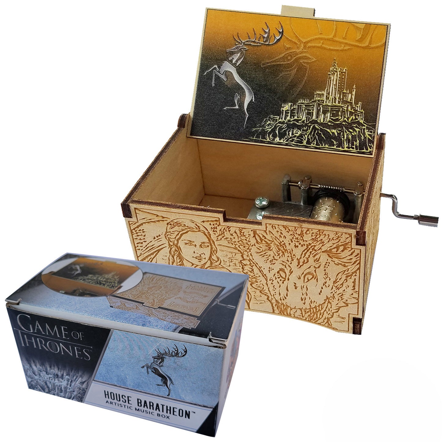 Game of Thrones Music Box with The Main Title Theme Song, Gifts for Women, Men, Birthday, Christmas, Mother’s Day, Anniversary