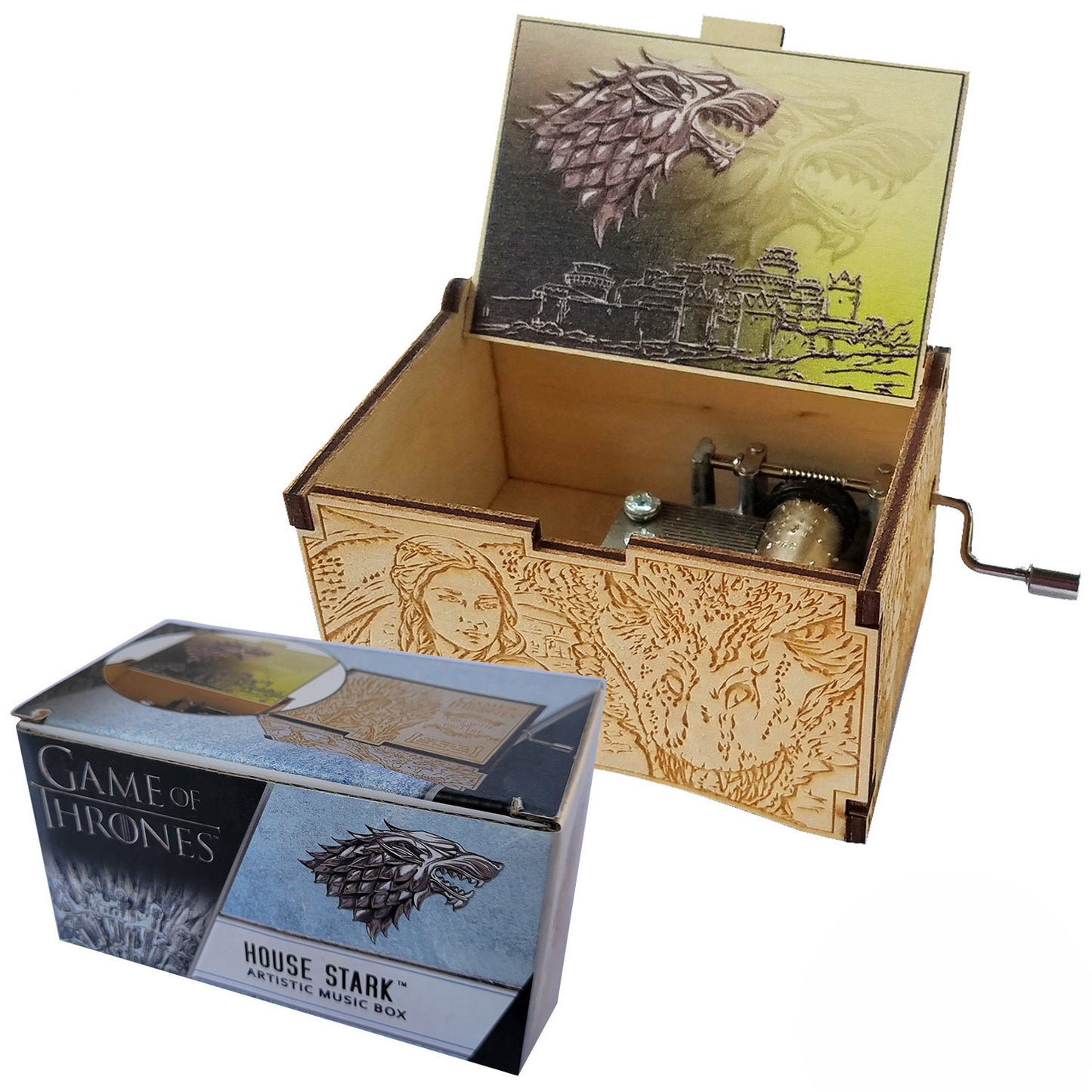 Game of Thrones Music Box with The Main Title Theme Song, Gifts for Women, Men, Birthday, Christmas, Mother’s Day, Anniversary